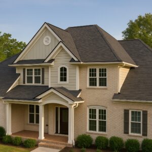 Asphalt shingle roof replacement by RISE Roofing in Austin TX