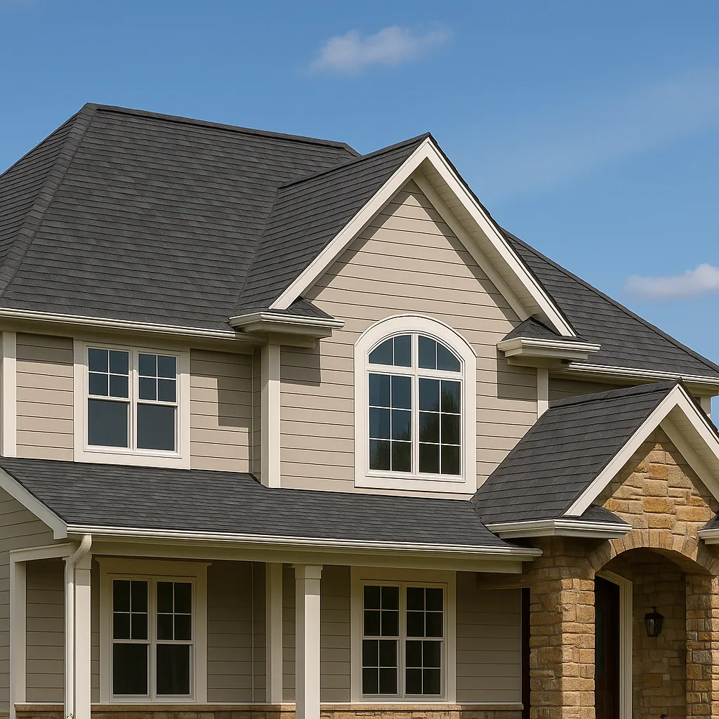 Residential roofing installation by RISE Roofing in Austin TX