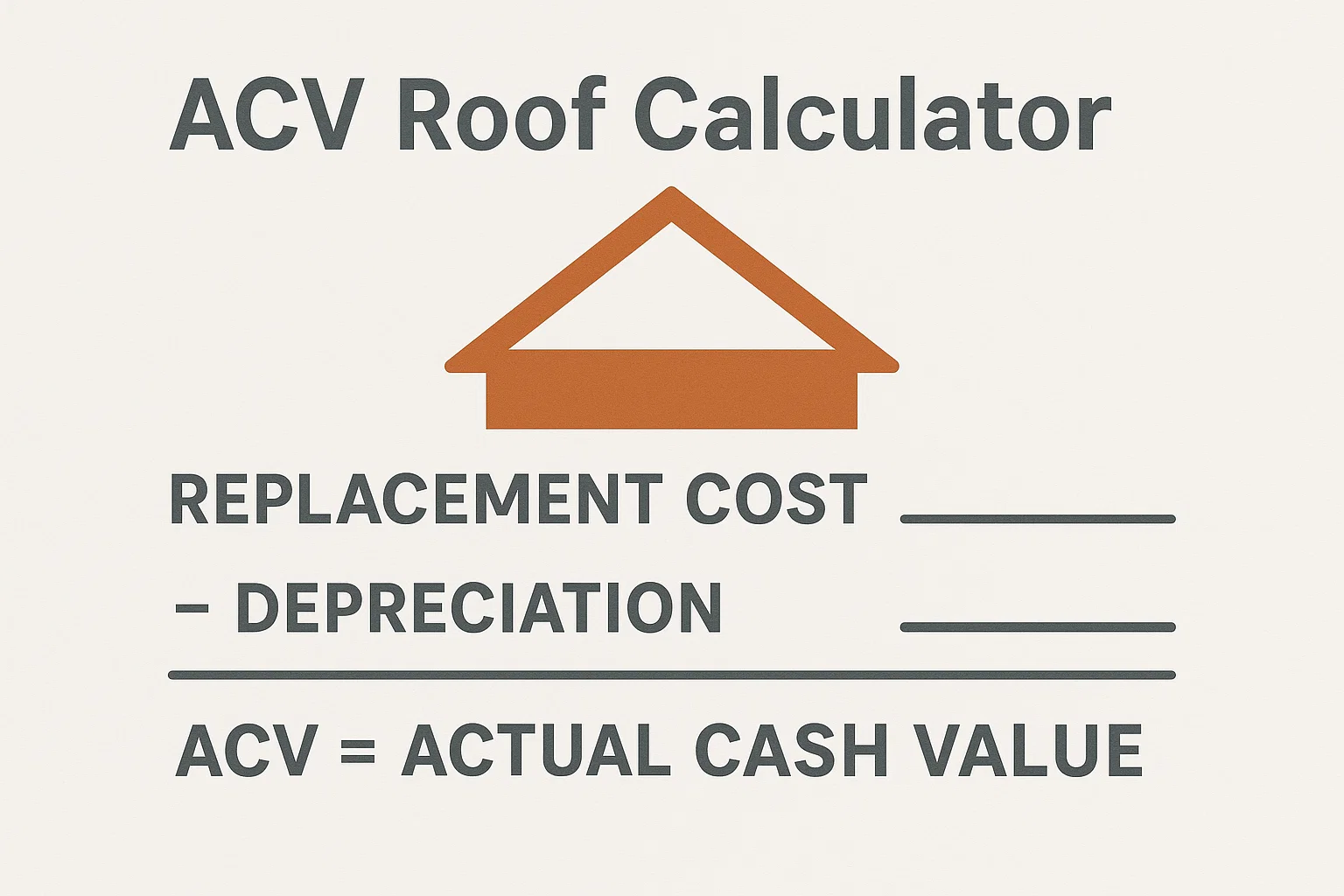 ACV vs RCV Texas roof insurance