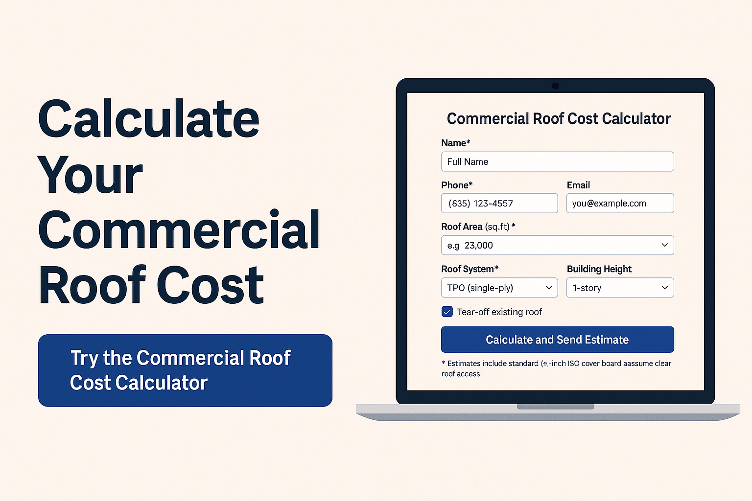 Commercial roof cost calculator