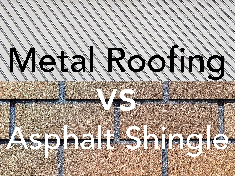 Metal vs asphalt shingles Central Texas Texas