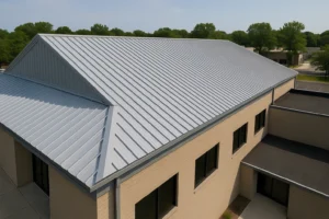 Commercial Standing Seam Roof by RISE Roofing Austin TX